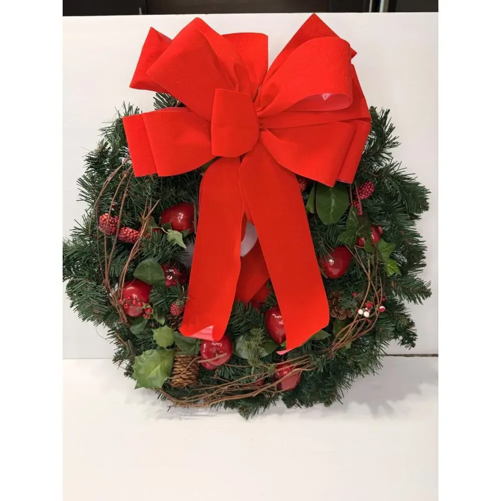 Lot of 2 Christmas Wreaths 17